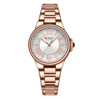 Watch Curren 9091 Rose Gold-White