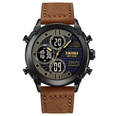 Годинник  Skmei 1975LDKBNBK Dark Brown-Black Leather.