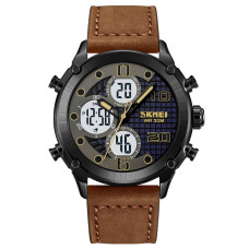 Годинник  Skmei 1975LDKBNWT Dark Brown-White Leather.