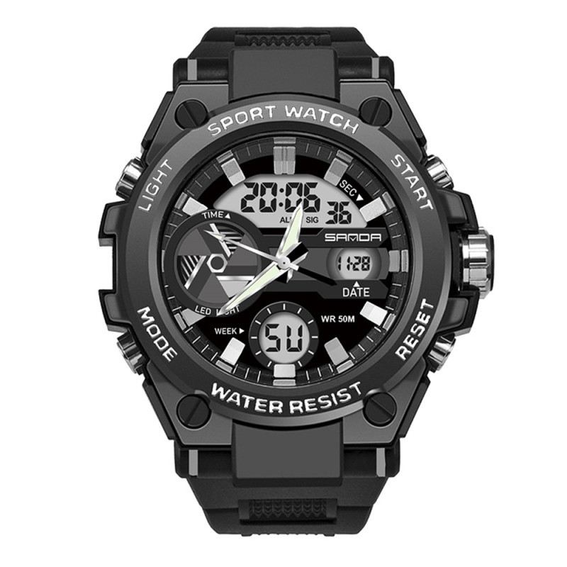 Watch Sanda 3311 Black-White