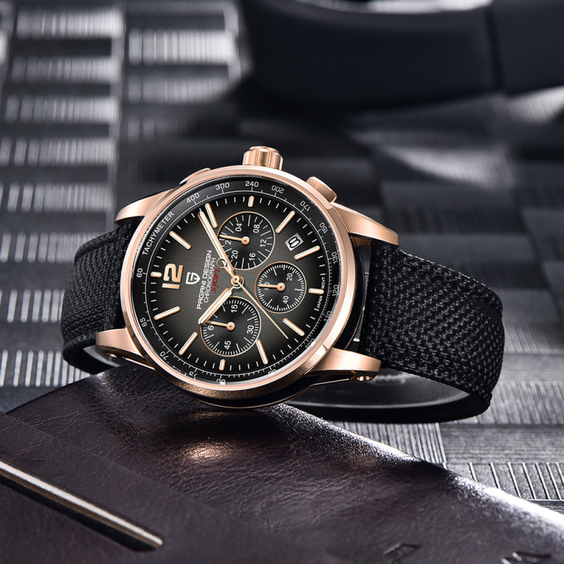 Watch Pagani Design YS008 Rose Gold-Brown