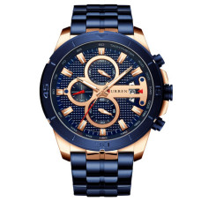 Часы  Curren 8337 Blue-Cuprum