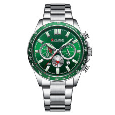 Часы  Curren 8418 Silver-Green
