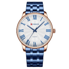 Часы  Curren 8422 Blue-Gold-White
