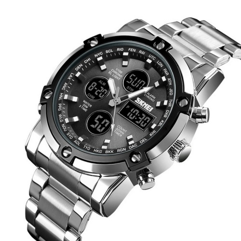 Watch Skmei 1389SIBK Silver-Black-Black