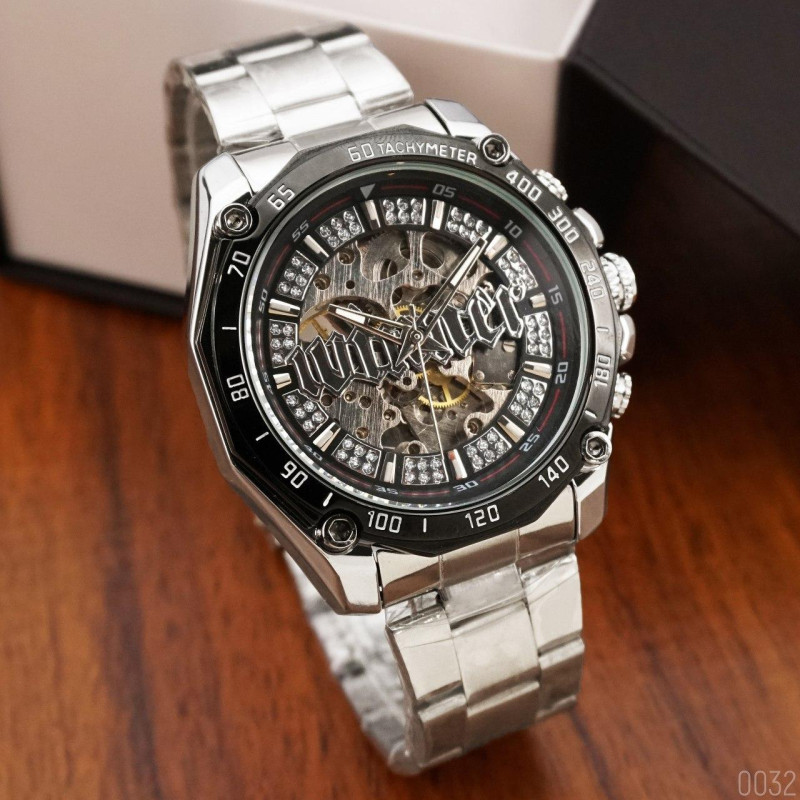 Watch Winner 8186 Big Diamonds Silver