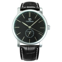 Watch Forsining 8214 Silver-Black