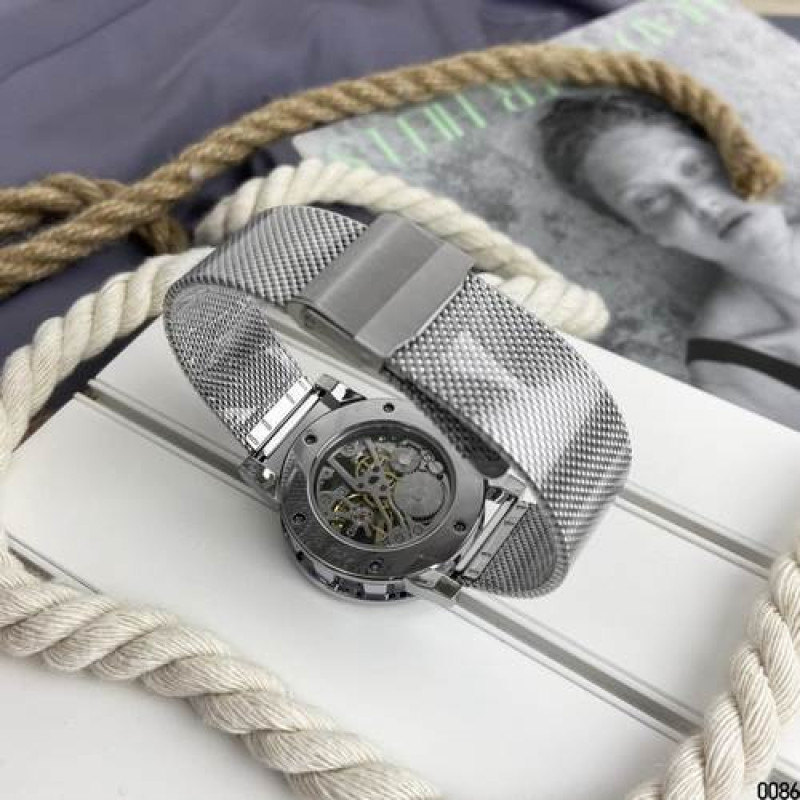 Watch Forsining 8209 Silver-Black