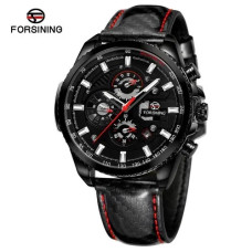 Часы  Forsining 6909 All Black Steel