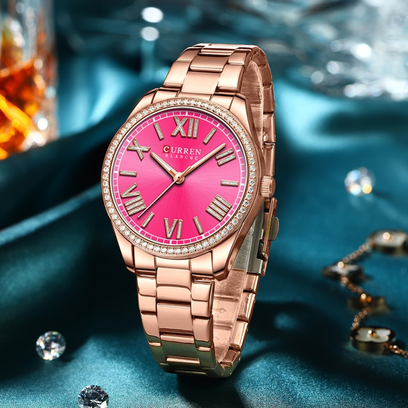 Watch Curren 9088 Rose Gold-Pink