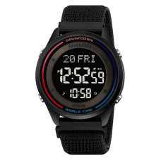 Годинник  Skmei 2412NBK Black Nylon