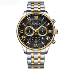 Часы  Curren 8427 Silver-Gold-Black