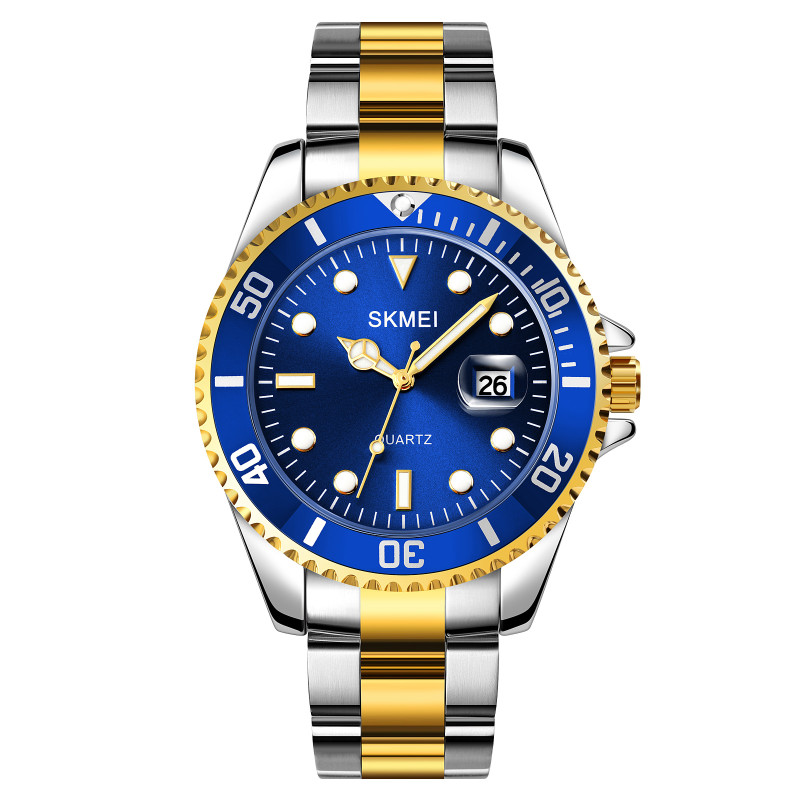 Watch Skmei 1779TGDBU Silver-Gold-Blue