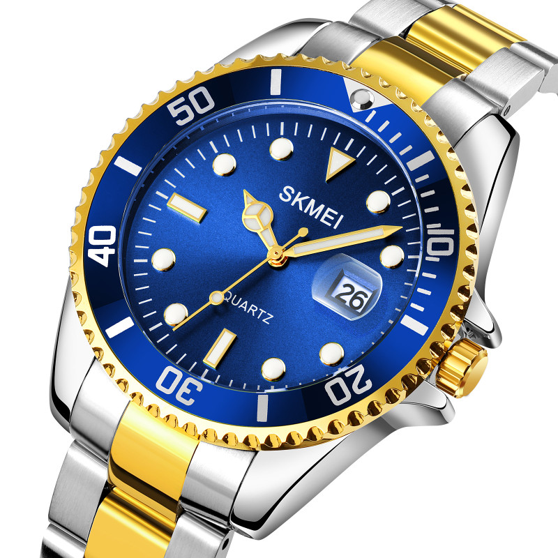 Watch Skmei 1779TGDBU Silver-Gold-Blue