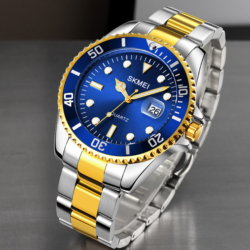 Watch Skmei 1779TGDBU Silver-Gold-Blue