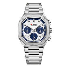Часы  Curren 8459 Silver-White