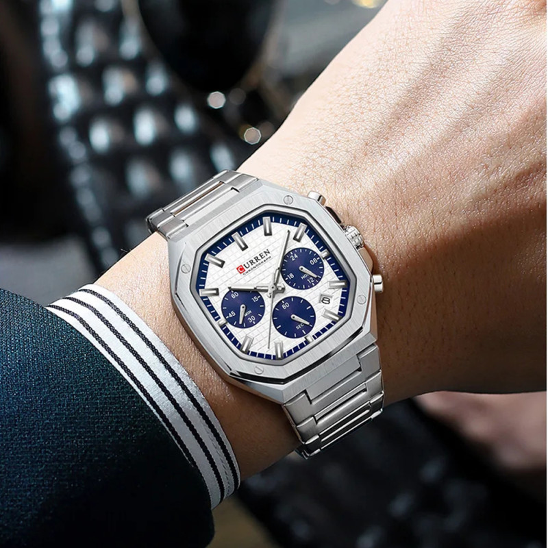 Watch Curren 8459 Silver-White