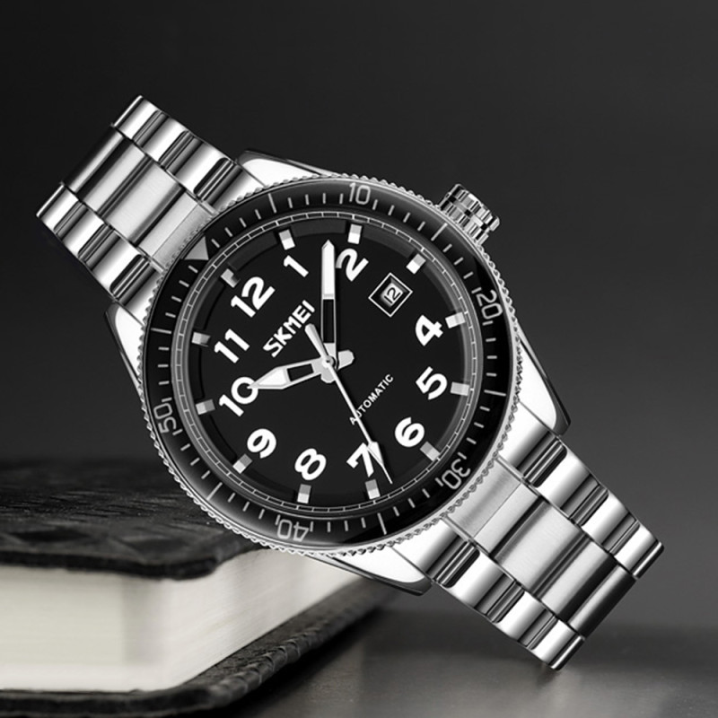 Watch Skmei 9232SSIBK Silver/Black-steel strap
