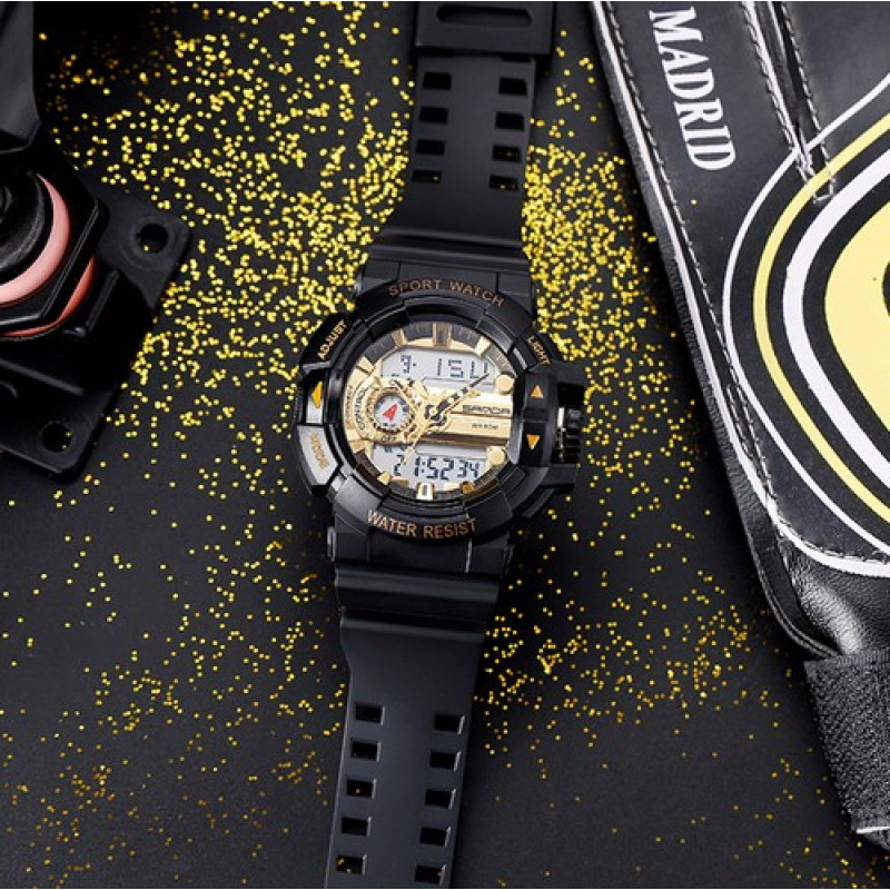 Watch Sanda 599 Black-Gold