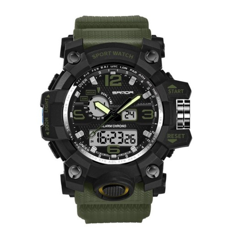 Watch Sanda 742 Green-Black