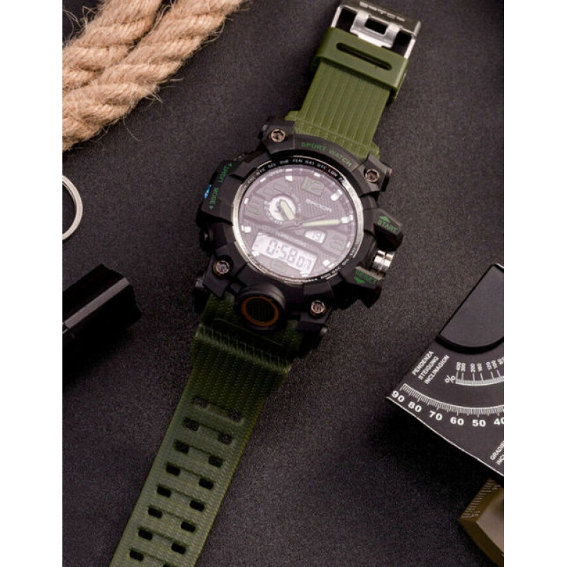 Watch Sanda 742 Green-Black