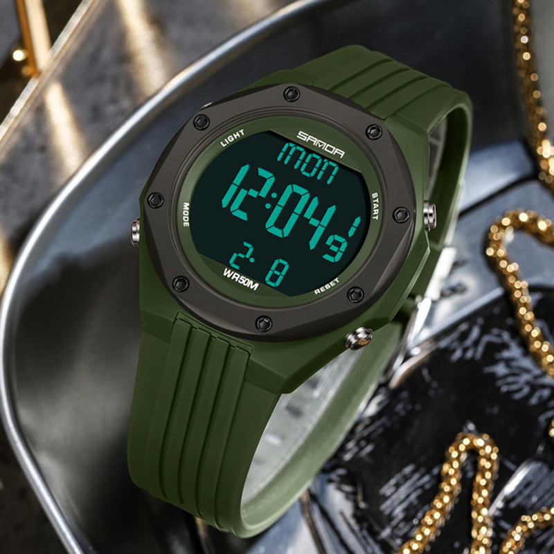 Watch Sanda 6093 Army Green