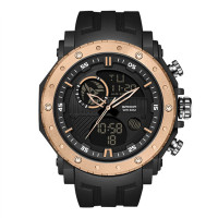 Watch Sanda 6012 Black-Rose Gold