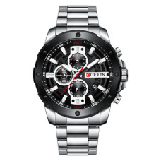 Часы  Curren 8336 Silver-Black