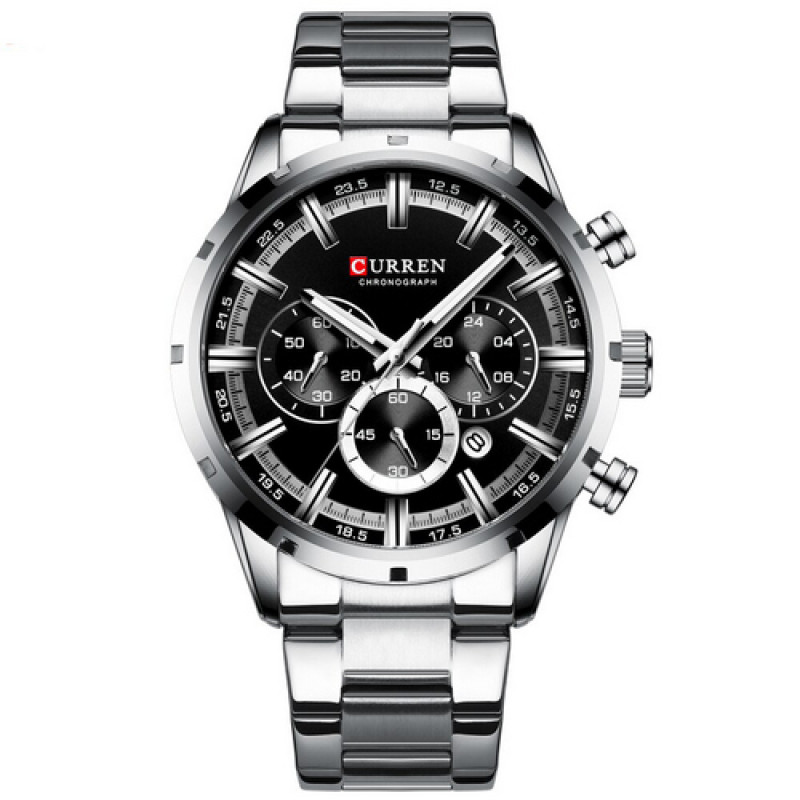 Watch Curren 8355 Silver-Black