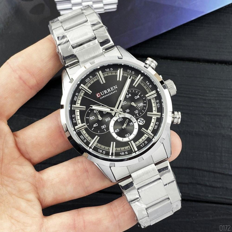 Watch Curren 8355 Silver-Black