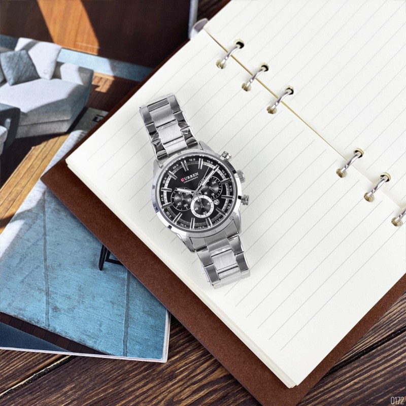 Watch Curren 8355 Silver-Black