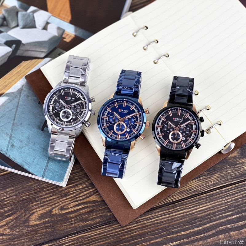 Watch Curren 8355 Silver-Black