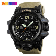 Годинник  Skmei 1155 Black-Khaki