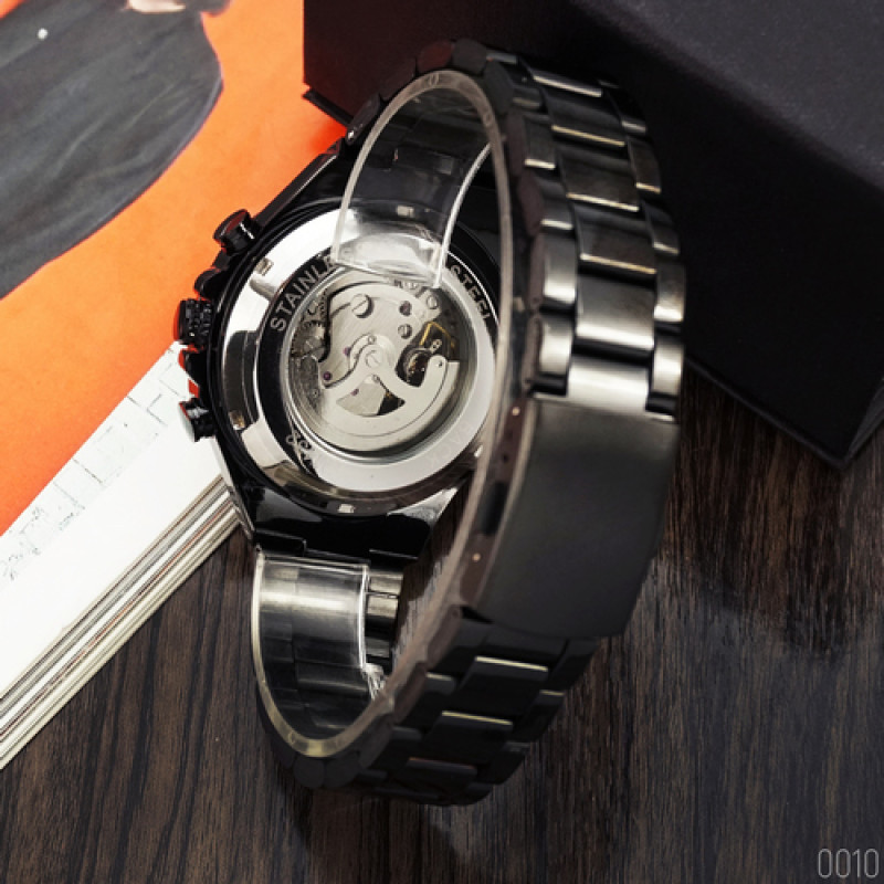 Watch Winner 8067 Black-White Red Crystal