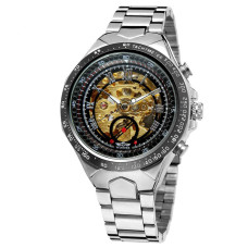 Часы  Winner 8067 Silver-Black-Gold Red