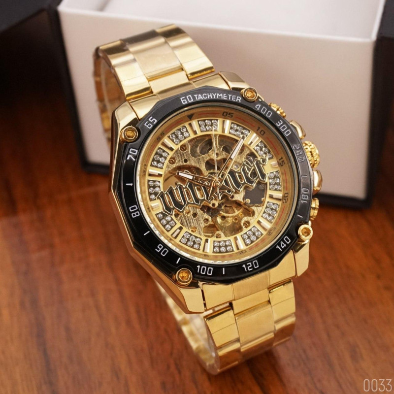 Watch Winner 8186 Big Diamonds Gold