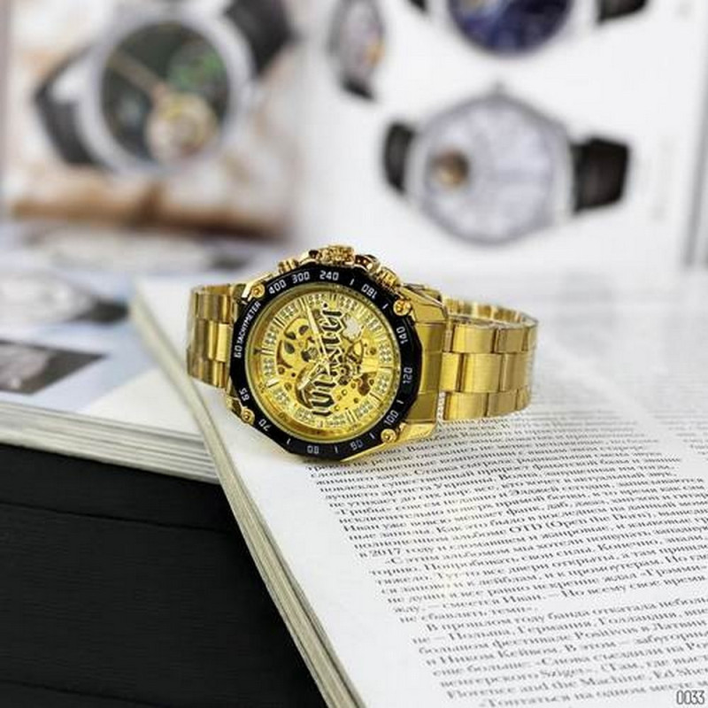 Watch Winner 8186 Big Diamonds Gold