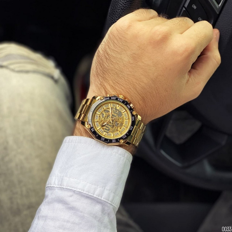 Watch Winner 8186 Big Diamonds Gold