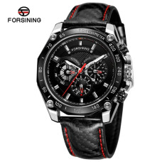 Часы  Forsining 6910 Silver-Black