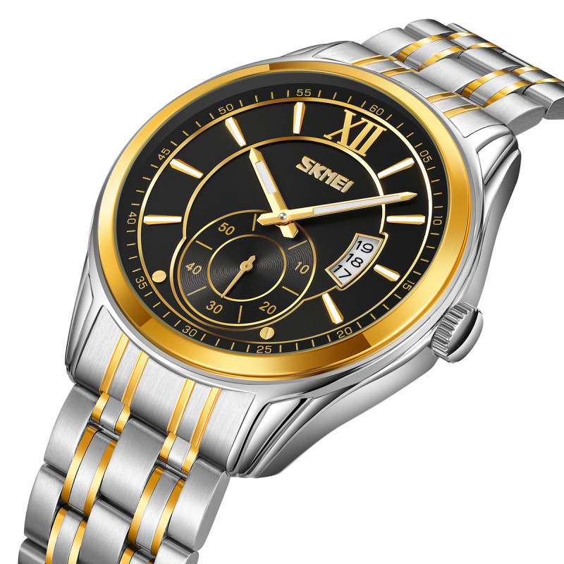 Годинник Skmei 9319TGDBK Silver-Gold-Black