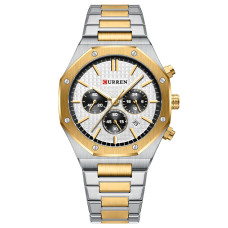 Часы  Curren 8440 Silver-Gold-White