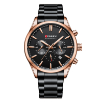 Watch Curren 8446 Rose Gold-Black