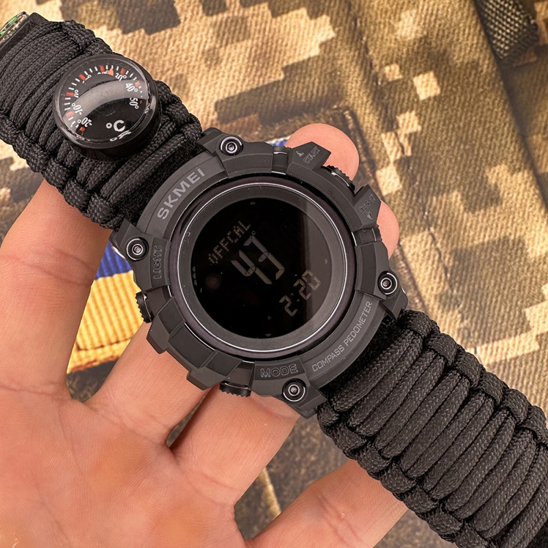 Watch Skmei 1356BK Black Tactic Compass