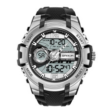 Часы  Sanda 6015 Black-Silver