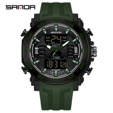 Часы  Sanda 6029 Army Green-Black