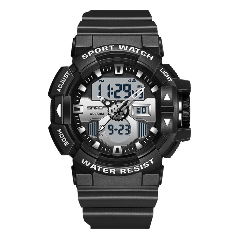 Watch Sanda 3129 Black-White