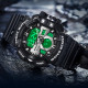 Watch Sanda 3129 Black-White