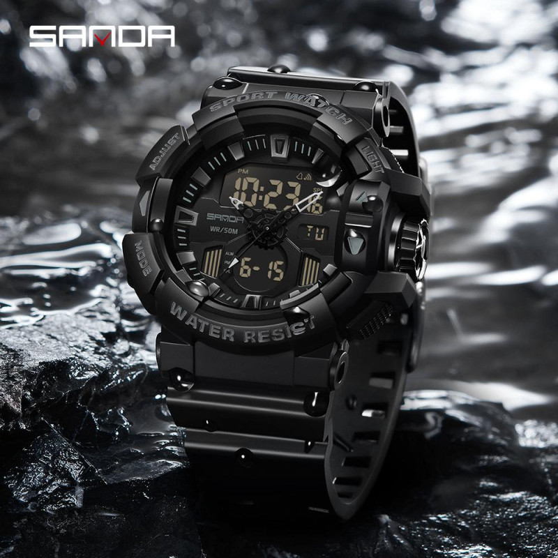 Watch Sanda 3129 All Black