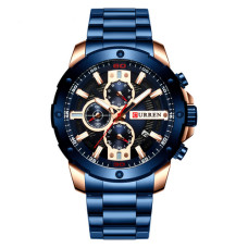 Часы  Curren 8336 Blue-Cuprum