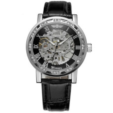 Часы  Winner 8008 Diamonds Automatic Black-Silver